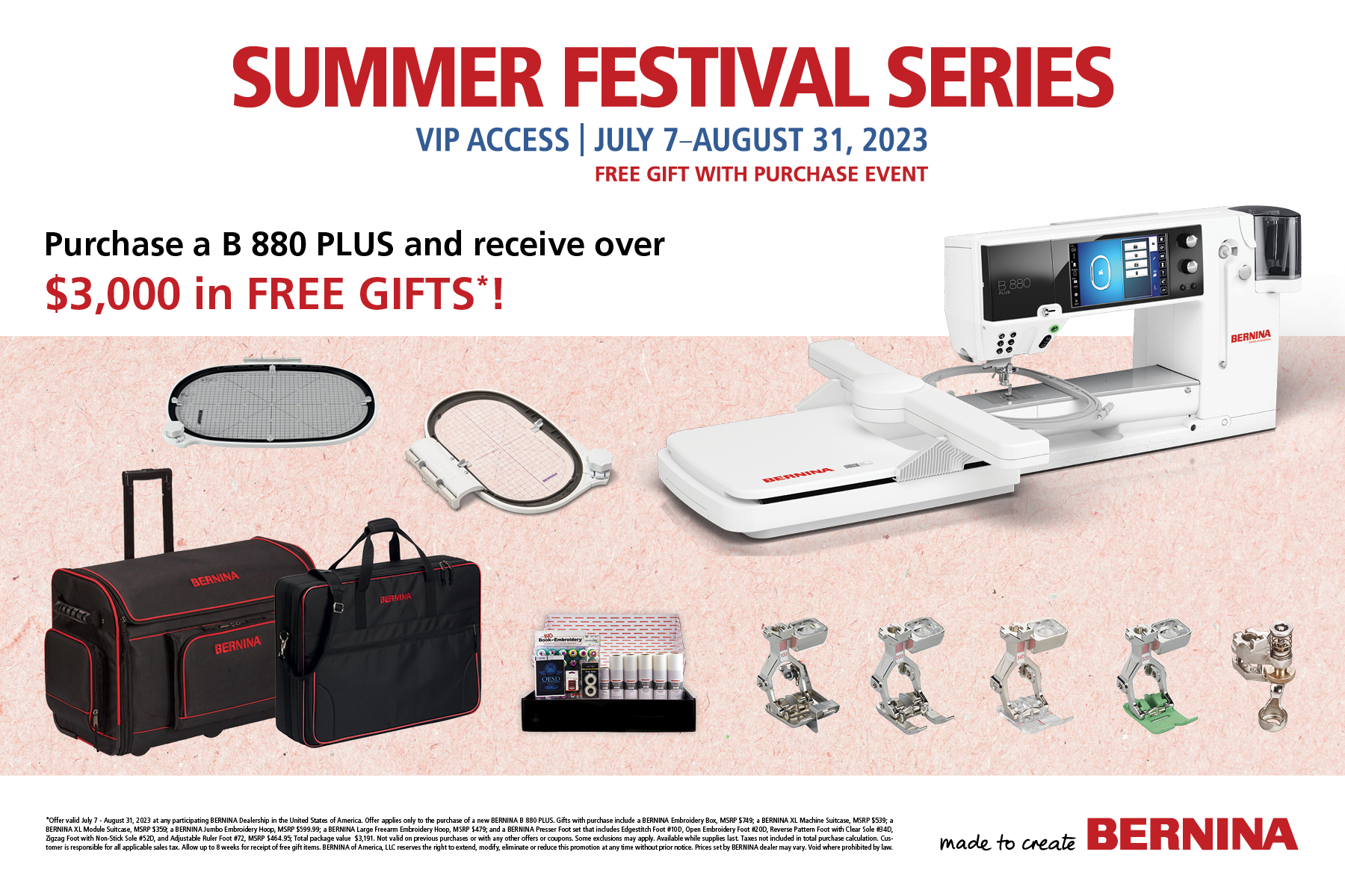 Bernina World of Sewing Machines Quilting Fabric Raleigh NC